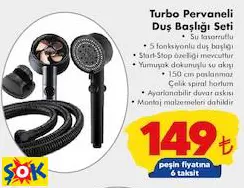 TURBO PERVANELİ DUŞ BAŞLIĞI SETİ TURBO PERVANELİ DUŞ BAŞLIĞI SETİ